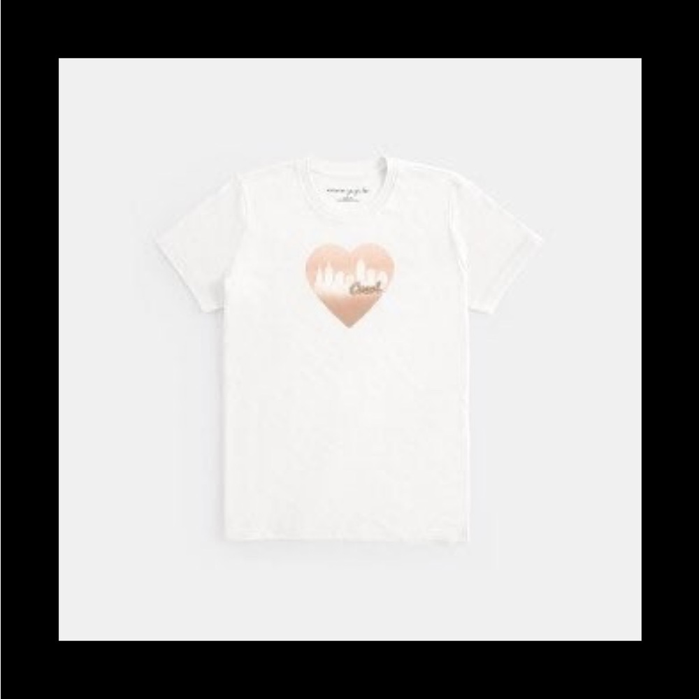 COACH X JENNIFER LOPEZ HEART SHAPED T SHIRT